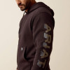 ARIAT Ariat Men's Licorice/Canteen Rebar Lightweight Logo Hoodie 