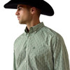 ARIAT Ariat Men's Lawson Pineneedle Green Geo Tall Shirt 