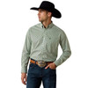 ARIAT Ariat Men's Lawson Pineneedle Green Geo Tall Shirt 