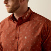 ARIAT Ariat Men's Team Dakota Classic Fit Shirt - Maple Syrup Medallion/Pebble 