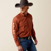ARIAT Ariat Men's Team Dakota Classic Fit Shirt - Maple Syrup Medallion/Pebble 