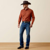 ARIAT Ariat Men's Team Dakota Classic Fit Shirt - Maple Syrup Medallion/Pebble 