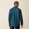 ARIAT Men's Ariat Lovato Majolica Blue Geo Print Classic Fit Shirt 