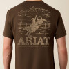 Men's Ariat Mountain Bull T-Shirt In Turkish Coffee