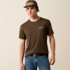 Men's Ariat Mountain Bull T-Shirt In Turkish Coffee