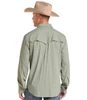 Rock & Roll Denim Moss Green Aztec Stripe Print Men's Shirt