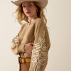 Women's Ariat Juliette Sweatshirt In Khaki Heather