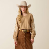 Women's Ariat Juliette Sweatshirt In Khaki Heather