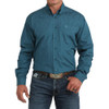 Men's Cinch Blue Paisley Printed Western Shirt
