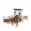  Schleich Kid's Hannah & Cayenne Horse Box Playset