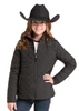 Panhandle Slim Girl's Reversible Wine Quilted Jacket