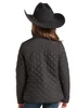 PANHANDLE SLIM Panhandle Slim Girl's Reversible Wine/Black Quilted Jacket 