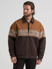 Wrangler Men's Chocolate Torte Checotah Bomber Jacket
