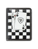 M&F Western Ariat Men's Checkered Cards Bifold Wallet - Black & White
