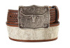 M&F Western 3D Calf Hair Basket Weave Boy's Belt