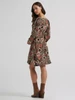 Wrangler Green Floral Women's Smocked Dress