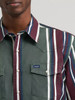 Field Olive Wrangler Vintage-Inspired Brushpopper Western Snap Workshirt