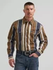 Wrangler Brushpopper Amber Wheat Vintage-Inspired Snap Workshirt 