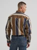 Wrangler Brushpopper Amber Wheat Vintage-Inspired Snap Workshirt 