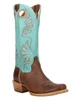Dan Post Ravelle Women's Brown/Turquoise Leather Western Boots