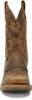 DOUBLE H BOOTS Double H Men's Brown Dwight Roper I.C.E. Steel Toe Western Work Boot 