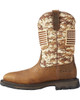 Men's Workhog Patriot USA Flag Camo Western Cowboy Work Boot 10023100