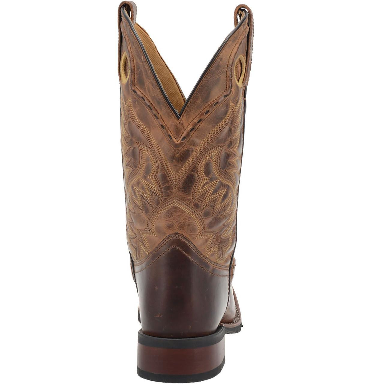 Laredo 7851 Men\'s Western Cowboy Boots Size 8D Brown Leather Square Toe Two Tone 8016 Men main image 2