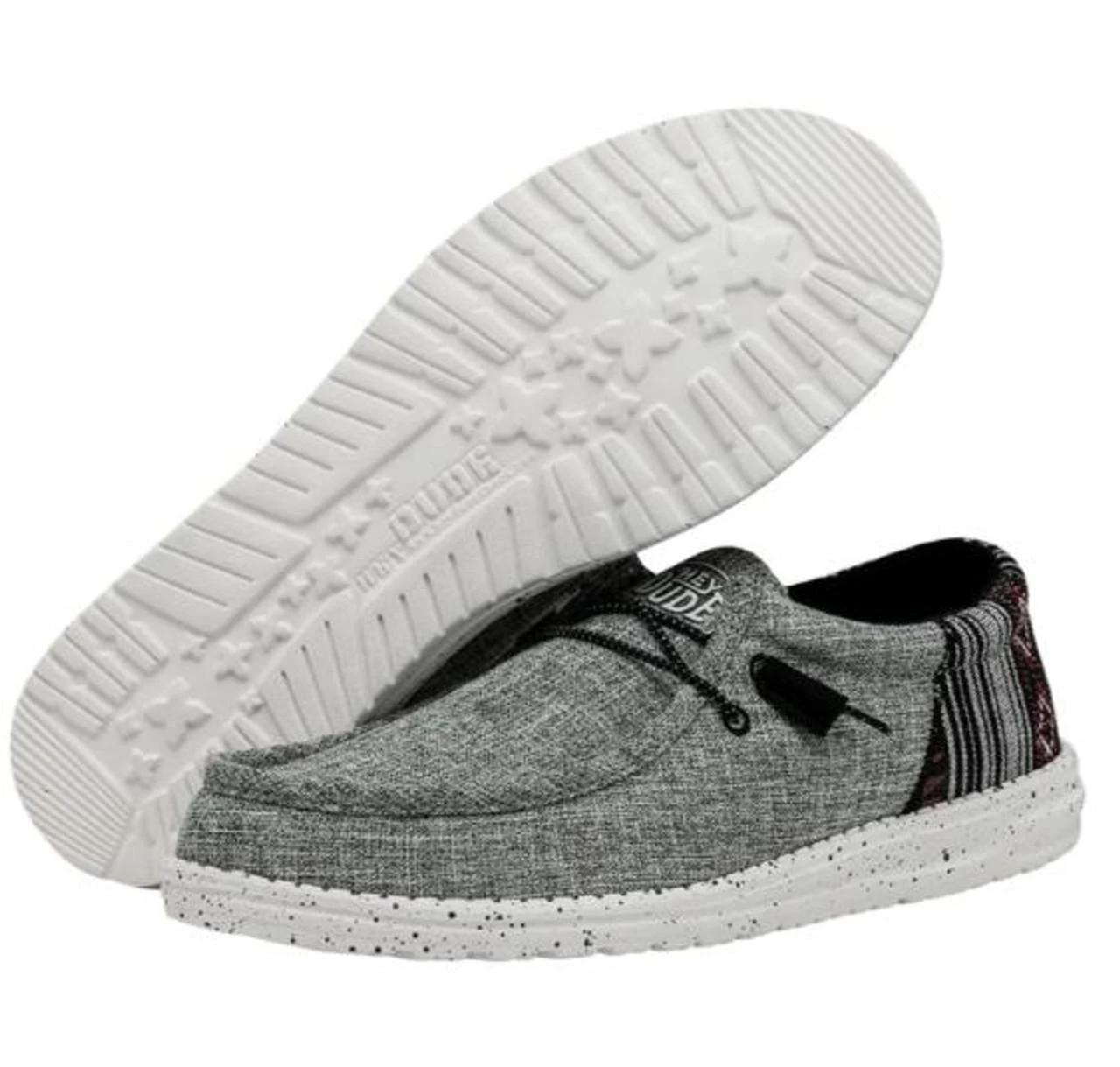 Hey Dude Wally Funk Jacquard Sneakers Men’s Size 12 Amazon.com | HEYDUDE Wally Funk Jersey Jacquard Black/Multi  main image 3