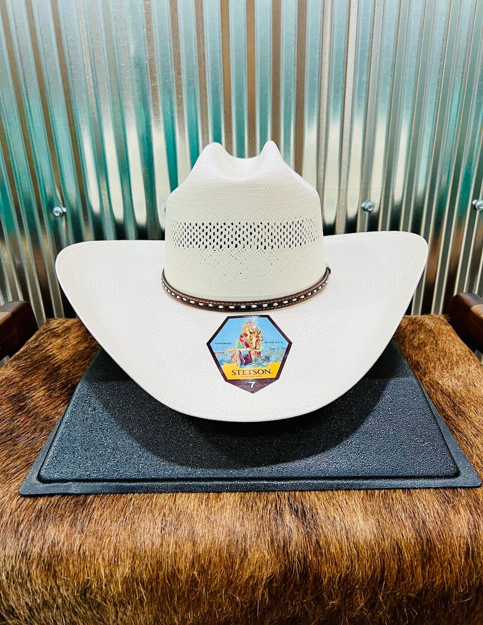 Stetson Men's Natural Crowley Straw Cowboy Hat | JW Stores