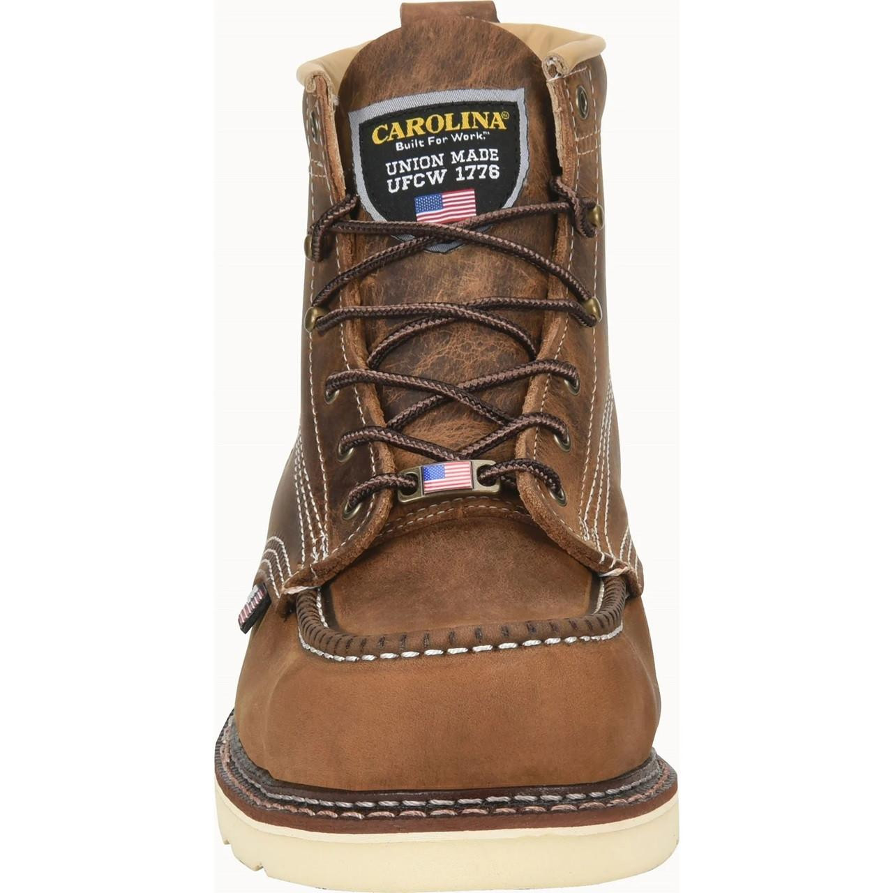 Carolina USA レザーモックトゥワークブーツ Carolina Men's Old Town Folklore Wedge Work Boot | JW Stores