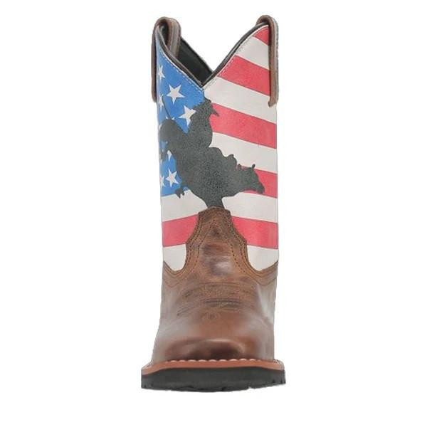 Dan Post Kid's American Flag Leather Cowboy Boot | JW Stores