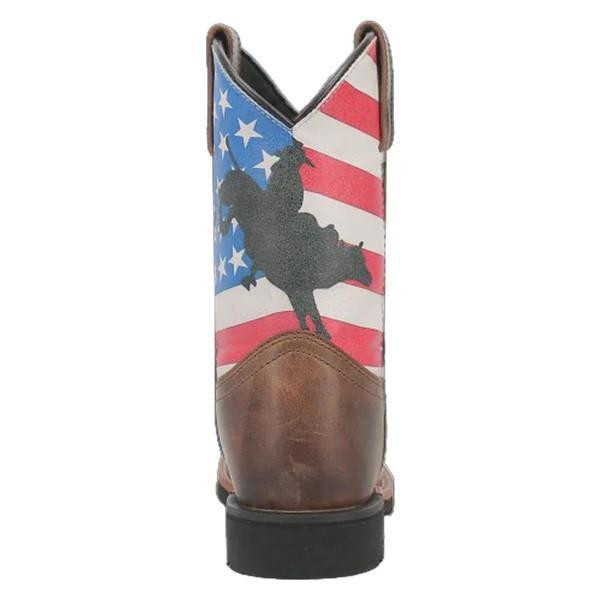 Dan Post Kid's American Flag Leather Cowboy Boot | JW Stores
