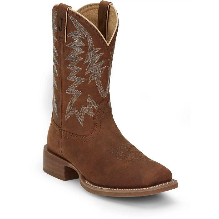 Justin Men's Pecan Brown Big Bucks Western Boot | JW Stores
