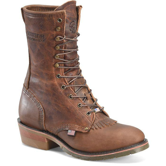 DOUBLE H ウエスタンブーツ ブラウン ターコイズ　ヴィンテージ Double H Boots Men's Dark Brown Lewis Boot | JW Stores