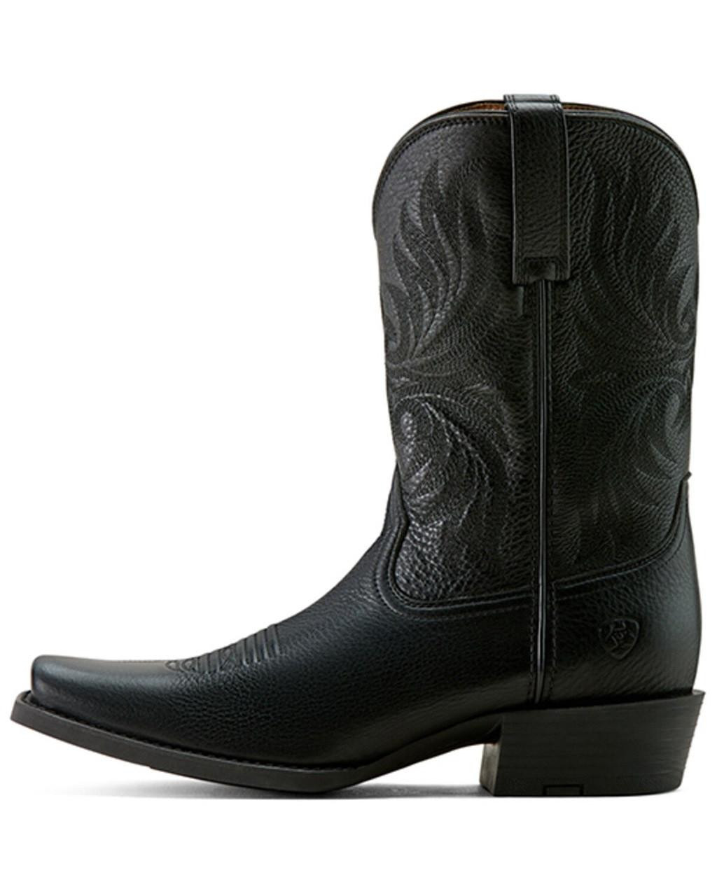 Ariat Men Black Deer Tan Square Toe Western Boot | JW Stores