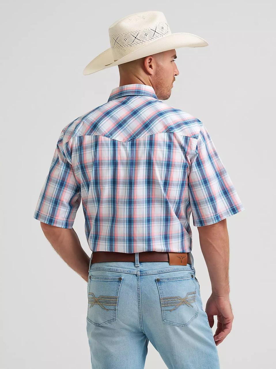 Wrangler Men's Peach Sky 20X Competition Advanced Comfort Western