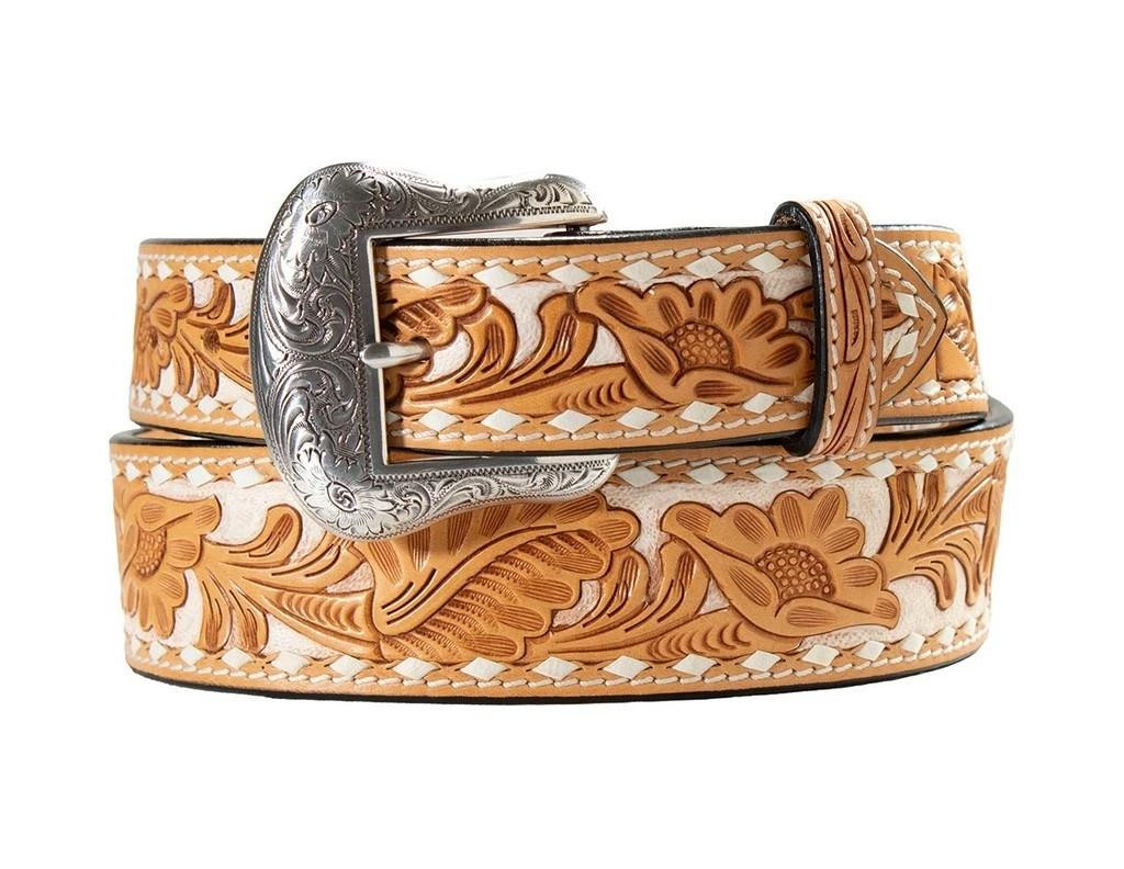 Nocona Western Men's 100% Leather Lacing Belt | JW Stores