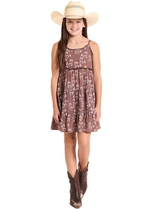 Girls' Horse Print Dress