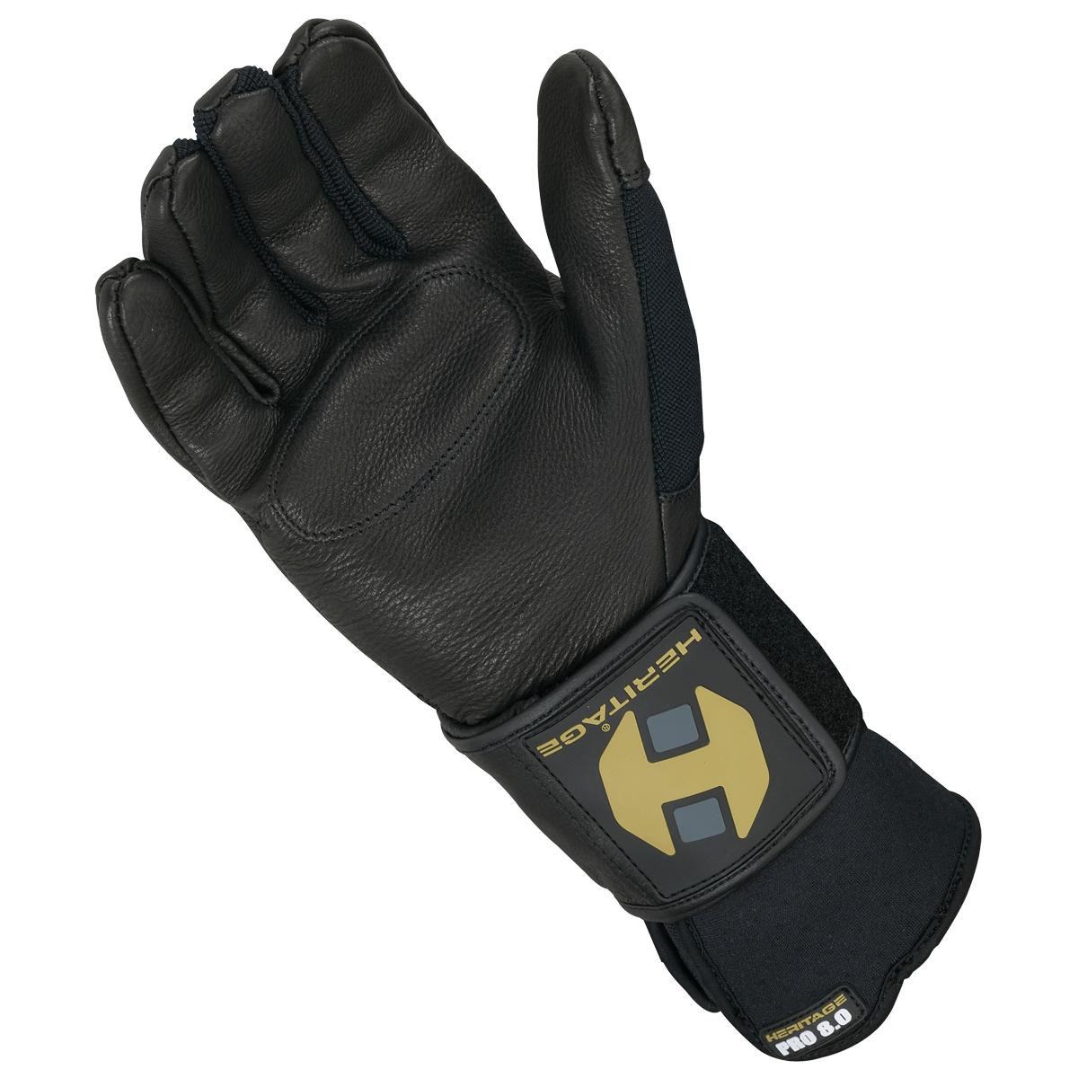 Heritage Black Pro 8.0 Bull Riding Glove | JW Stores