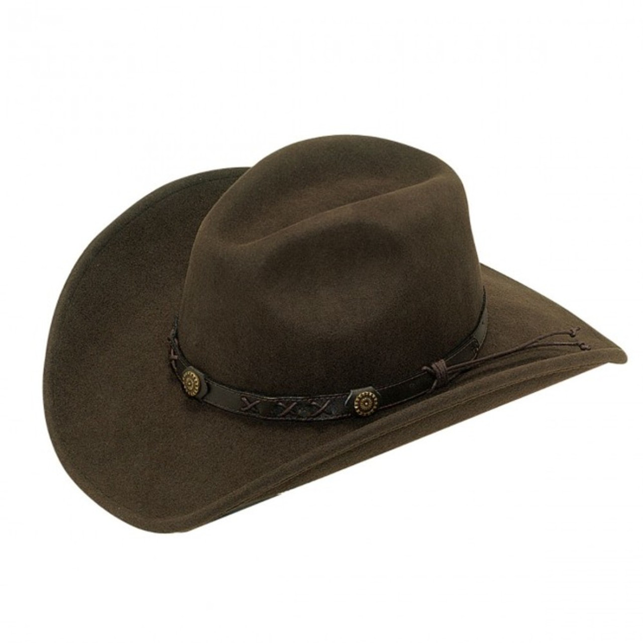 M&F Dakota Brown Crushable Felt Western Cowboy Hat - Jackson's Western