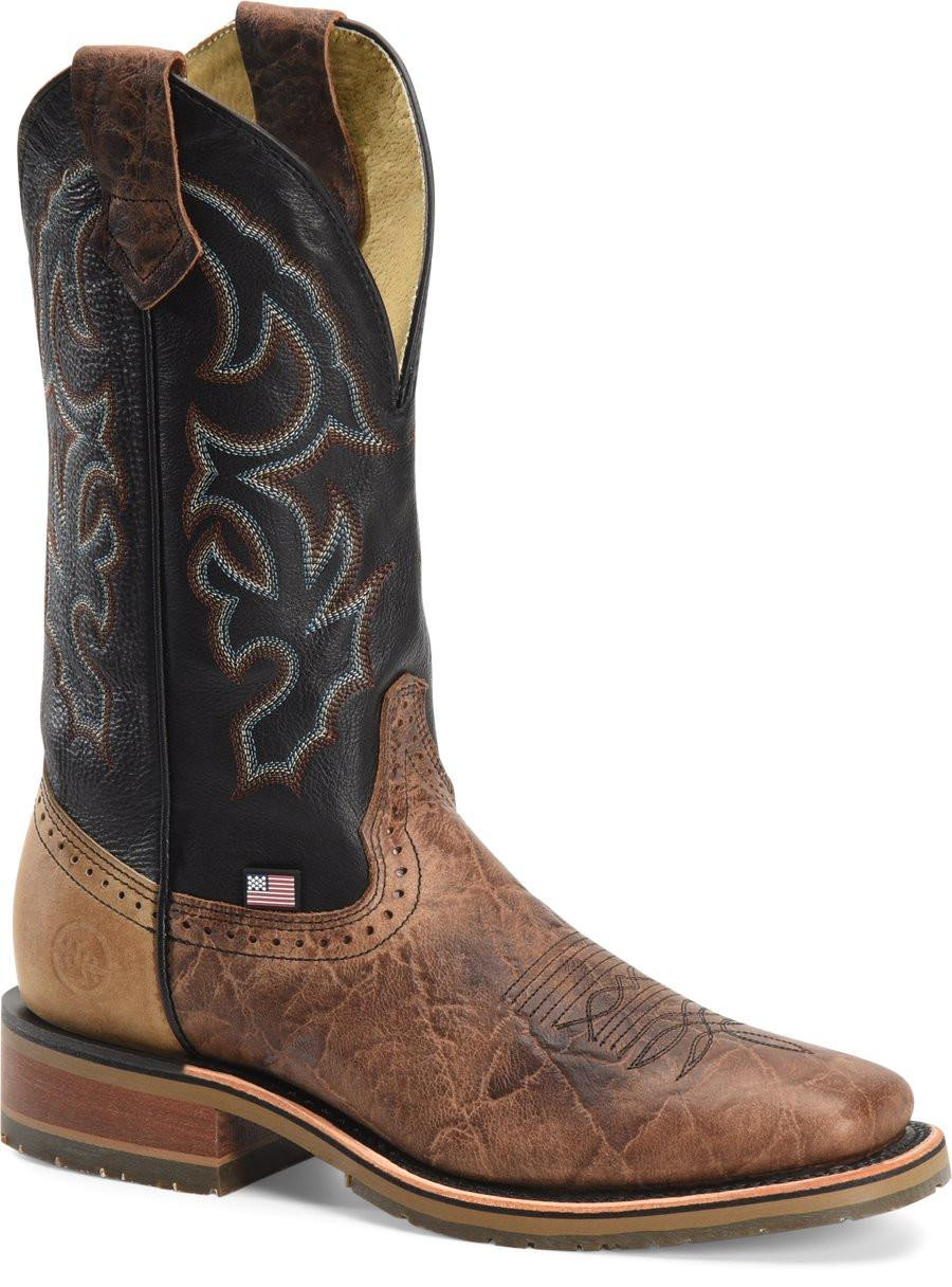 Double H Men's Black Grissom Western Work Boot | JW Stores