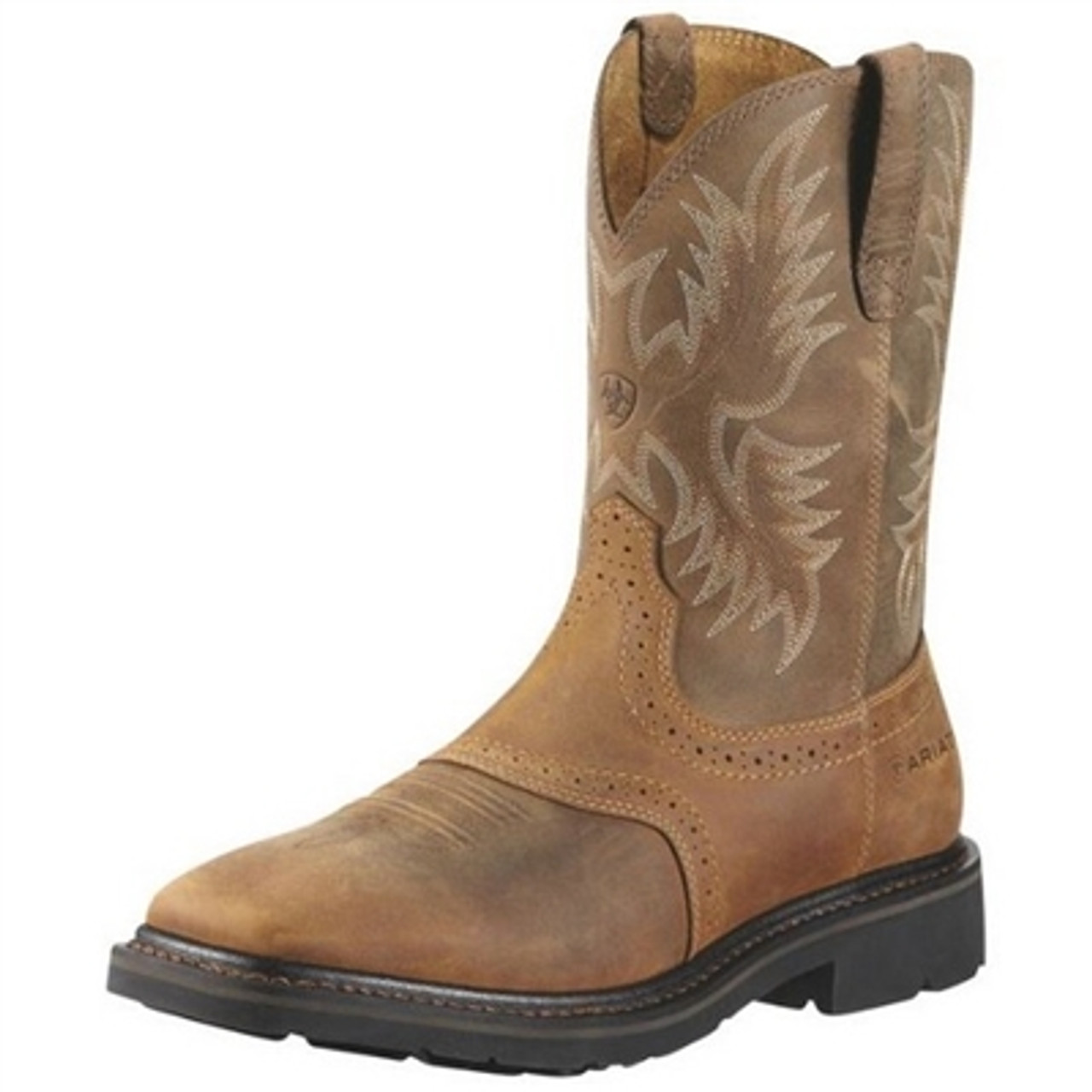 western square toe work boots