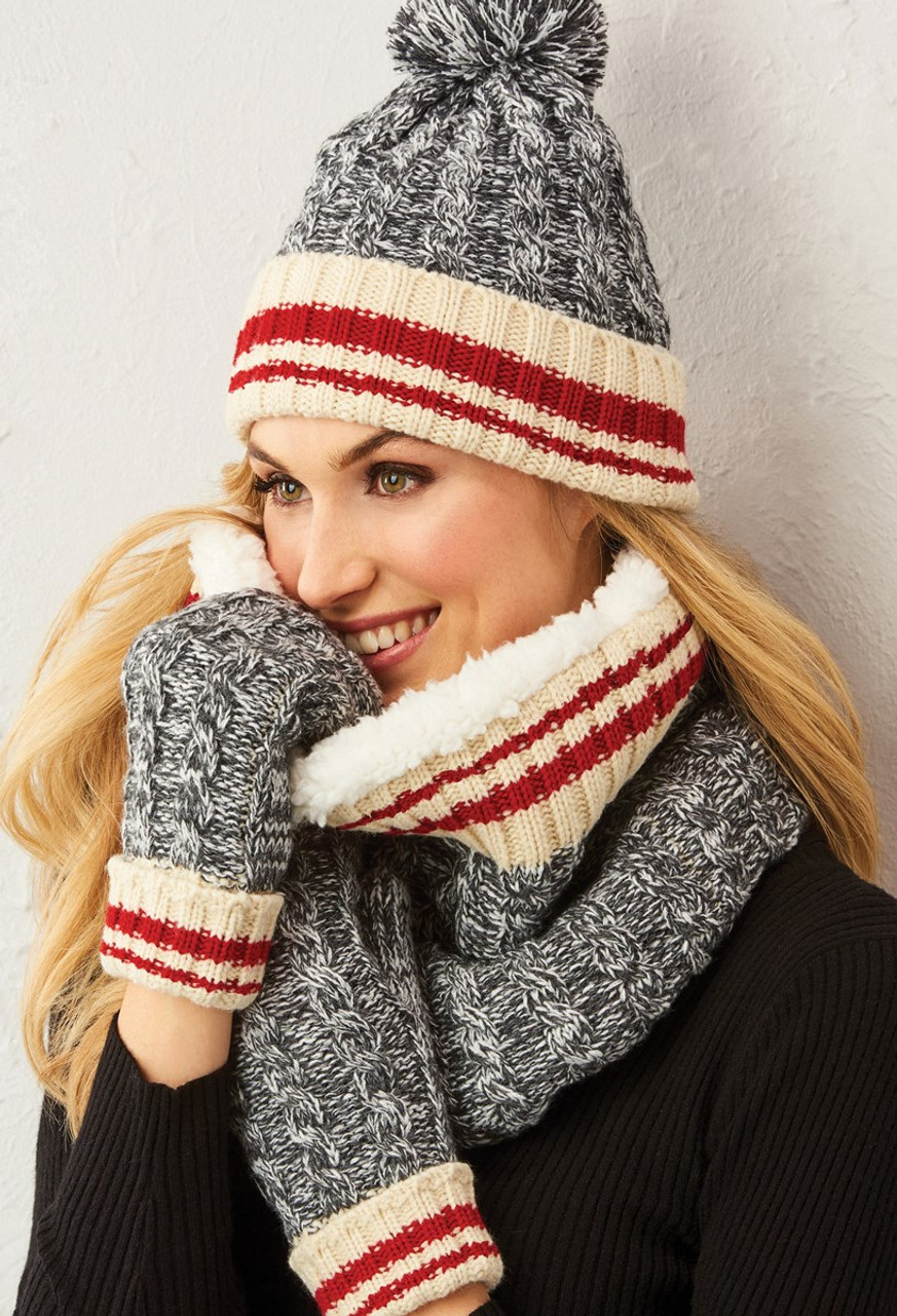 hat mittens and scarf set