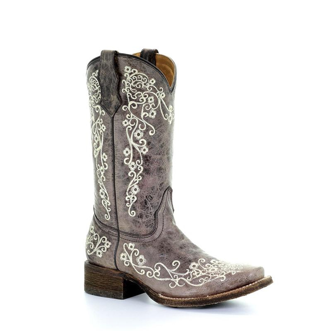 Cute square toe sales cowgirl boots