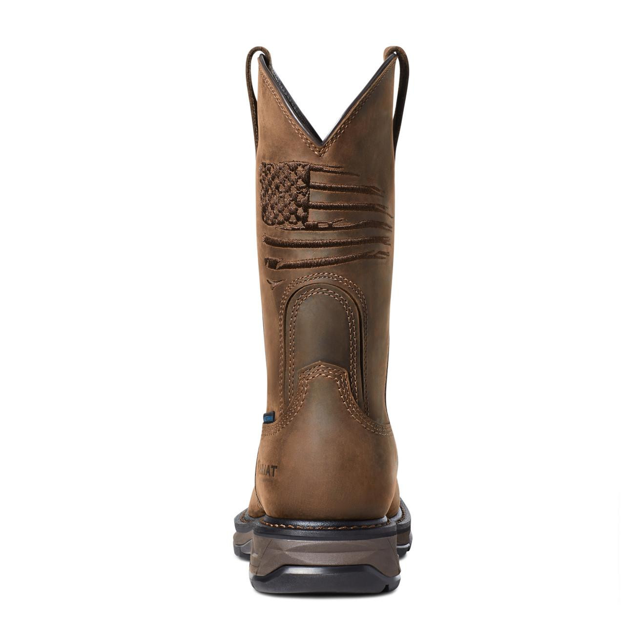 Ariat Mens Distressed Brown Carbon Toe Work Boot | JW Stores display picture 1