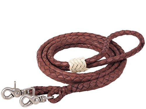Weaver Round Braided Latigo Roper Rein