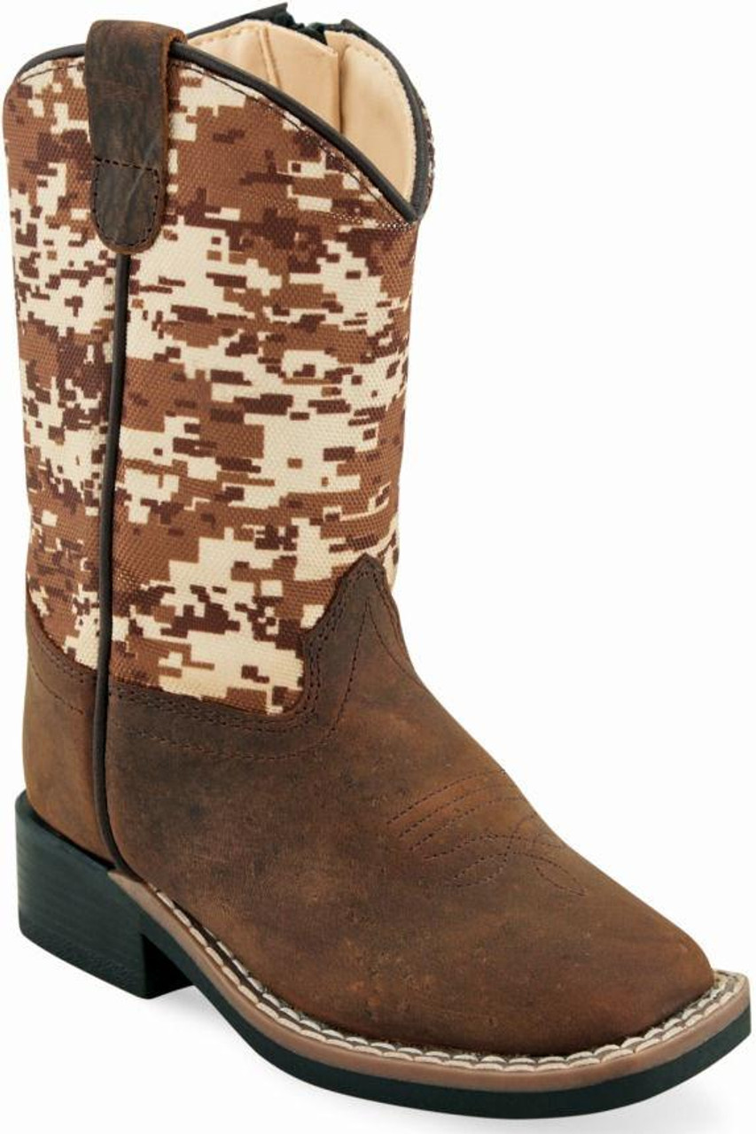 Camo cowgirl boots square clearance toe