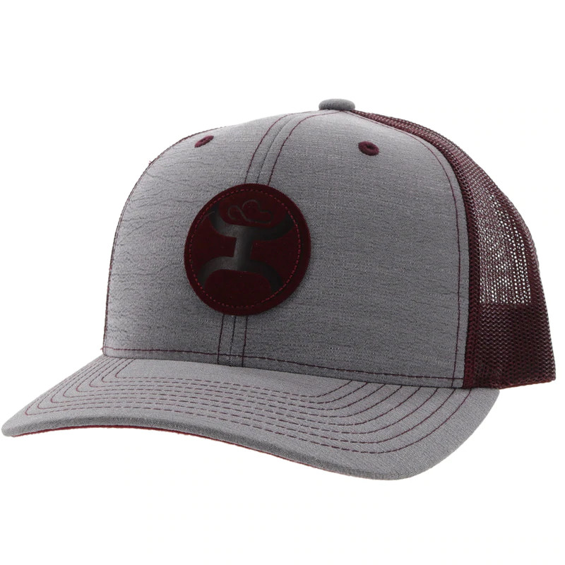 Hooey Blush Grey \u0026 Burgundy Trucker Hat 