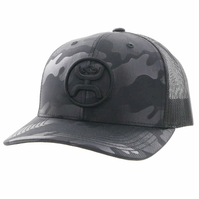 Hooey O Classic Black Camo Trucker Hat 