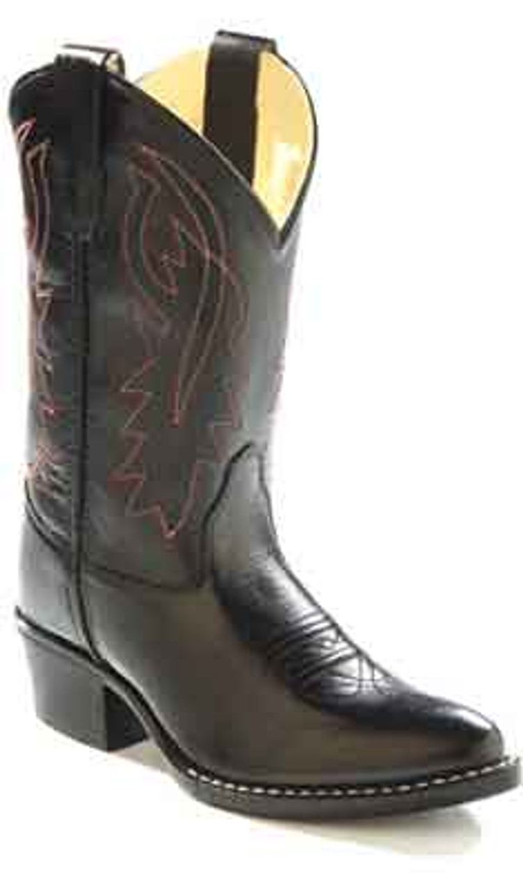 red and black cowboy boots